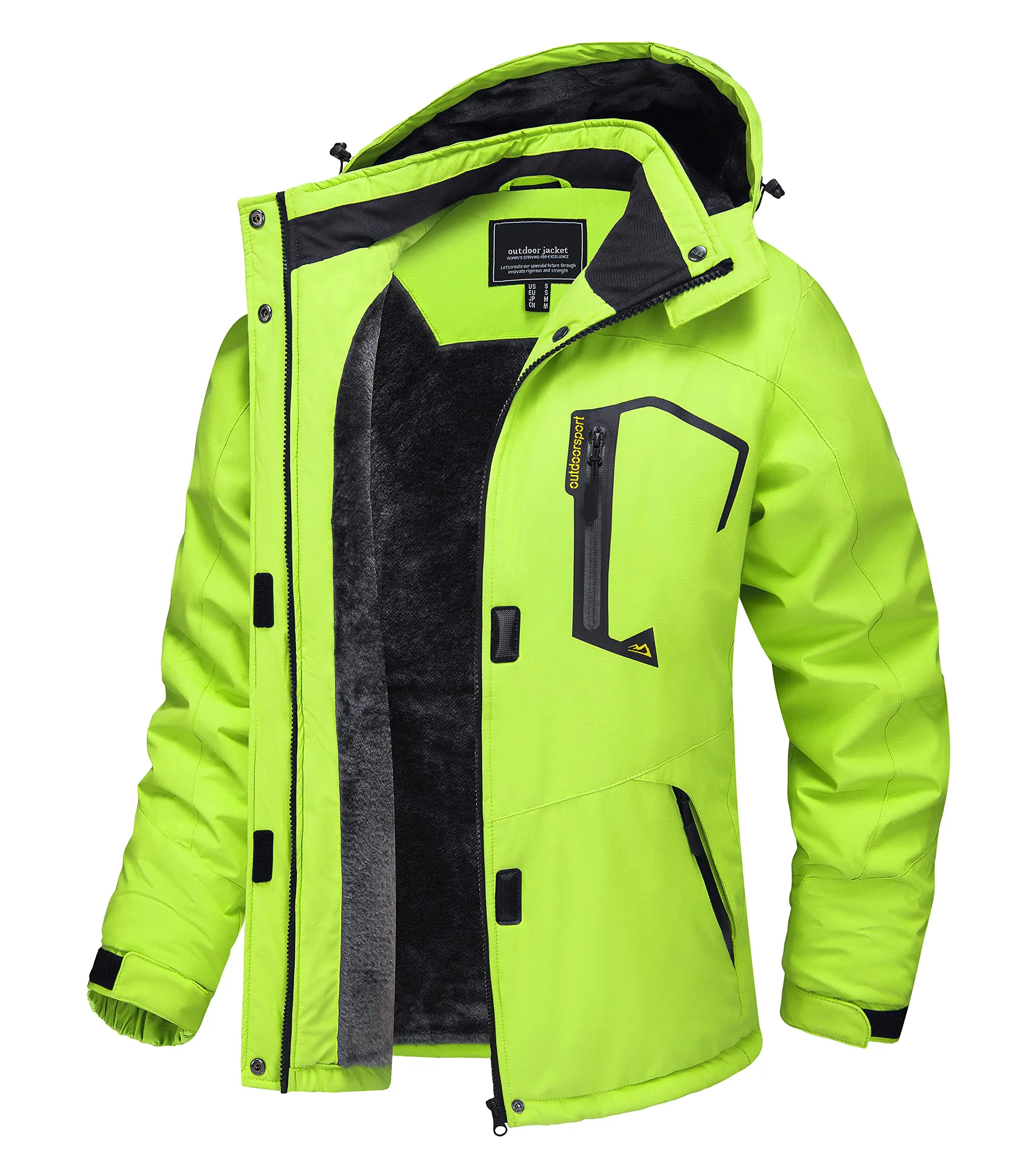 Chaqueta de esquí y snowboard impermeable para mujer, térmica, de forro polar grueso, - Imagen 9