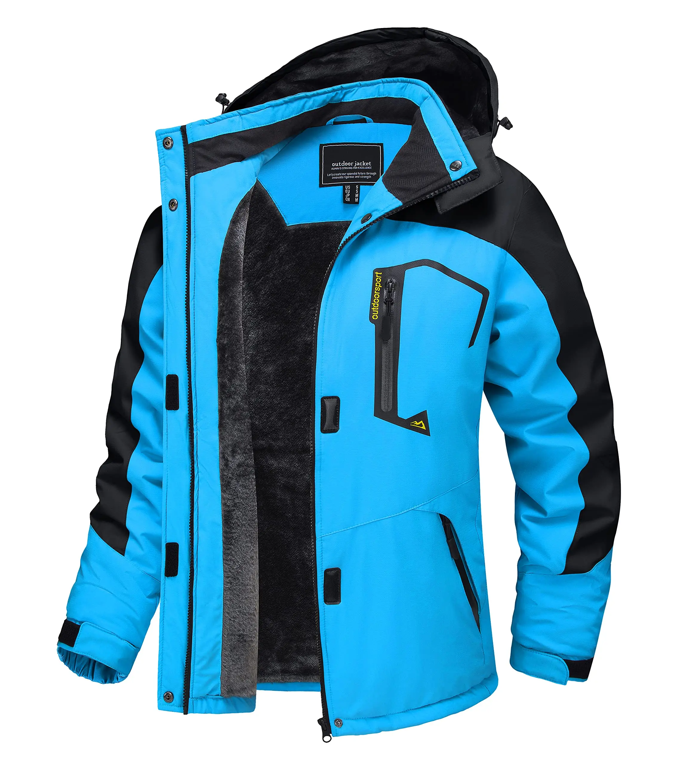 Chaqueta de esquí y snowboard impermeable para mujer, térmica, de forro polar grueso, - Imagen 10