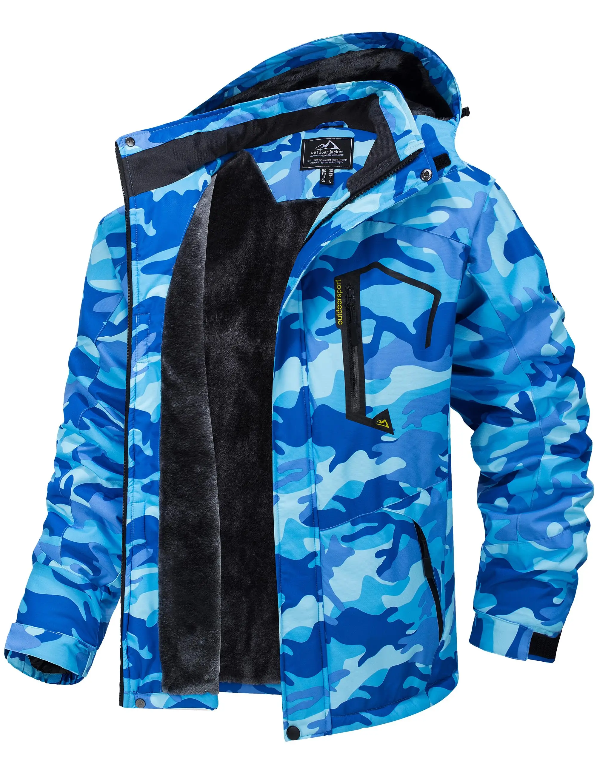 Chaqueta de esquí y snowboard impermeable para mujer, térmica, de forro polar grueso, - Imagen 14