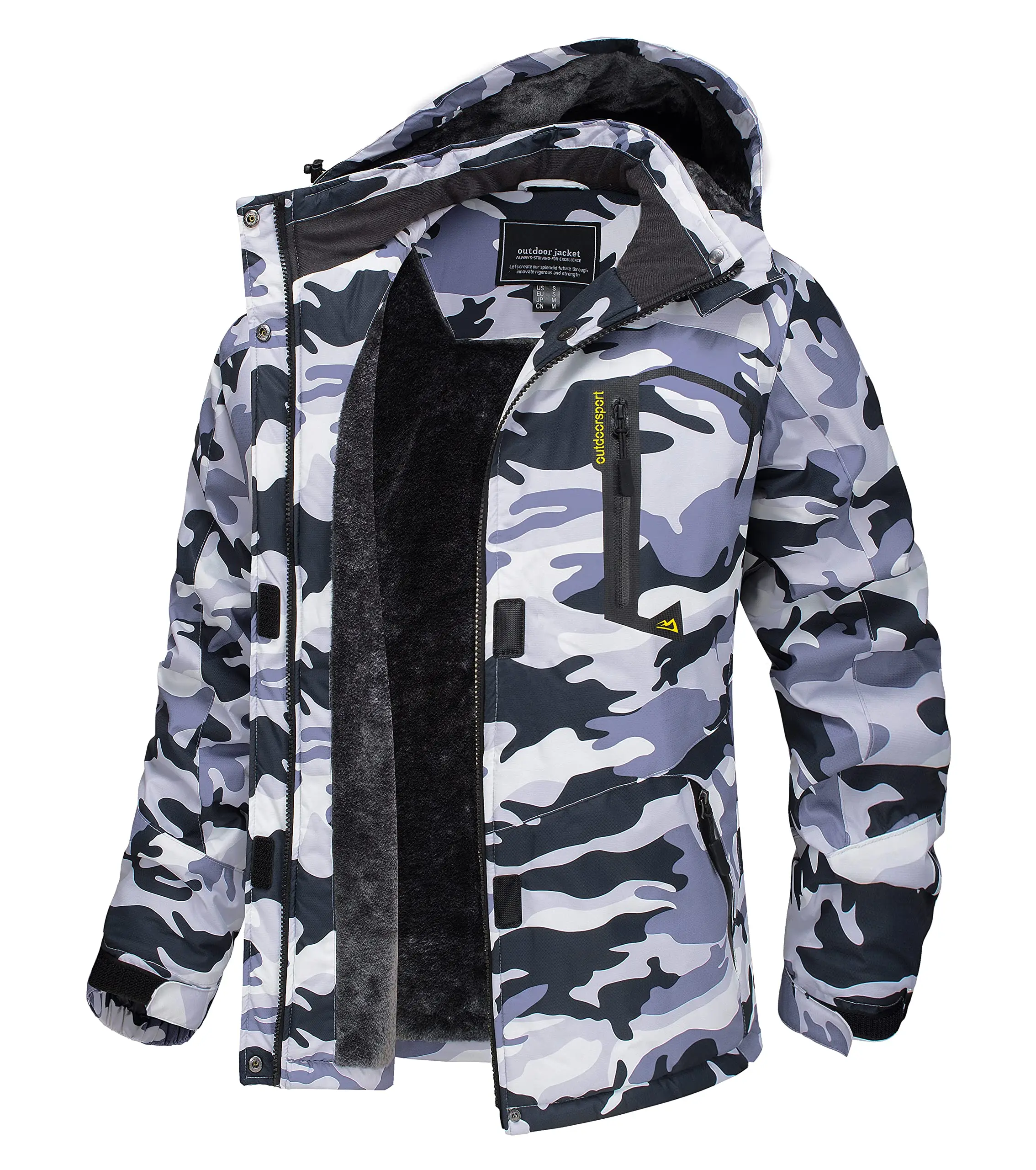 Chaqueta de esquí y snowboard impermeable para mujer, térmica, de forro polar grueso, - Imagen 17