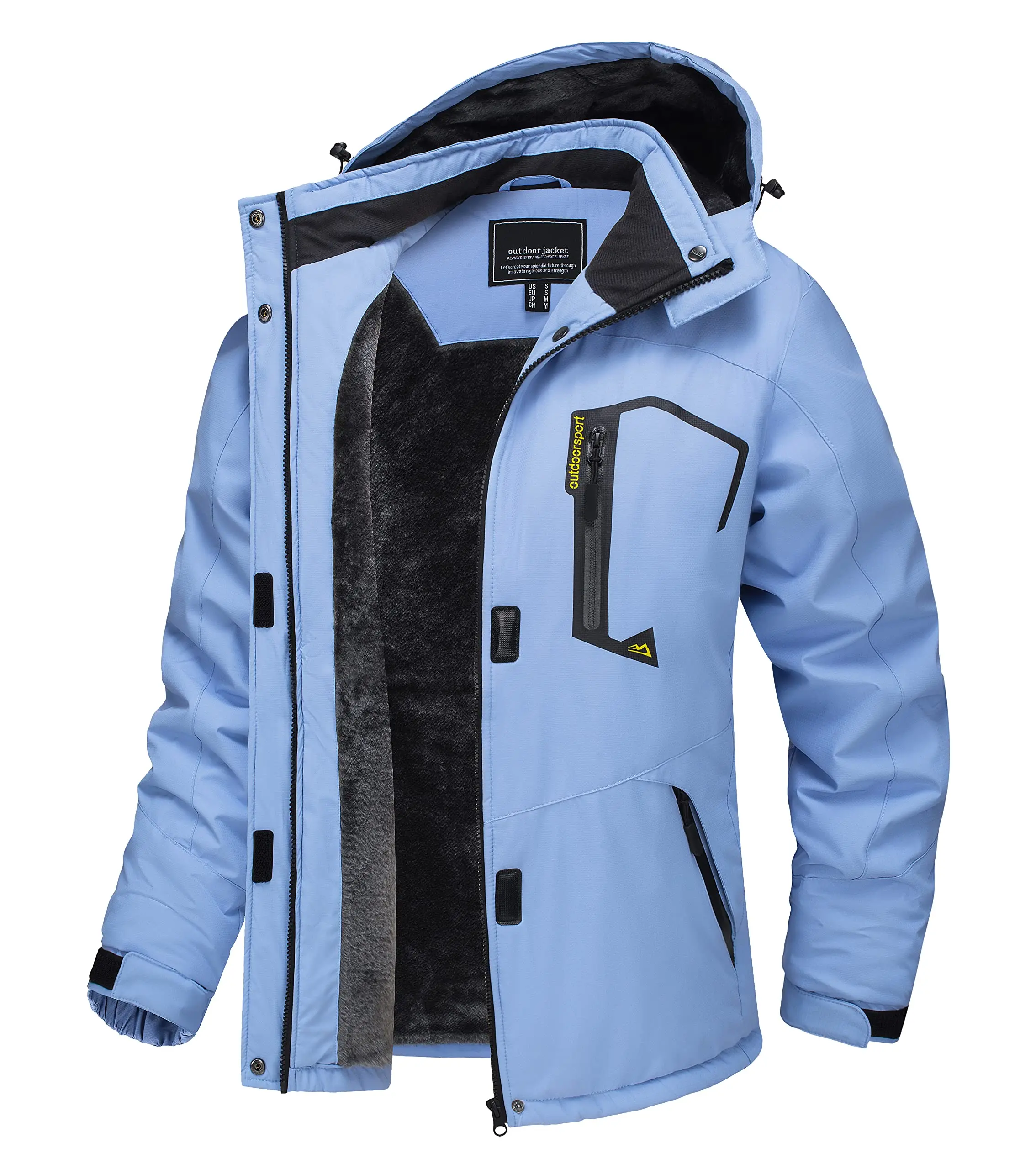 Chaqueta de esquí y snowboard impermeable para mujer, térmica, de forro polar grueso, - Imagen 11