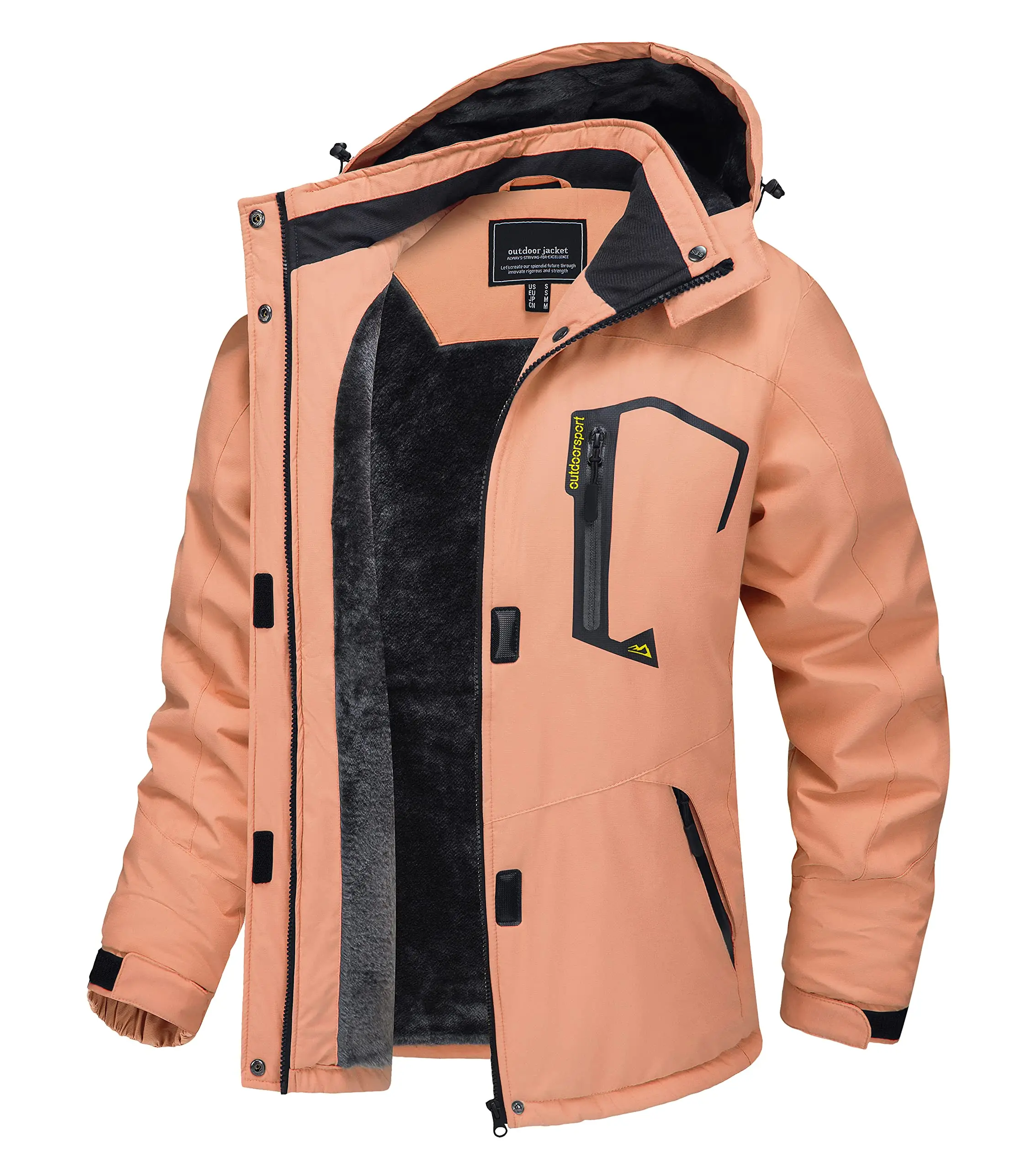 Chaqueta de esquí y snowboard impermeable para mujer, térmica, de forro polar grueso, - Imagen 13