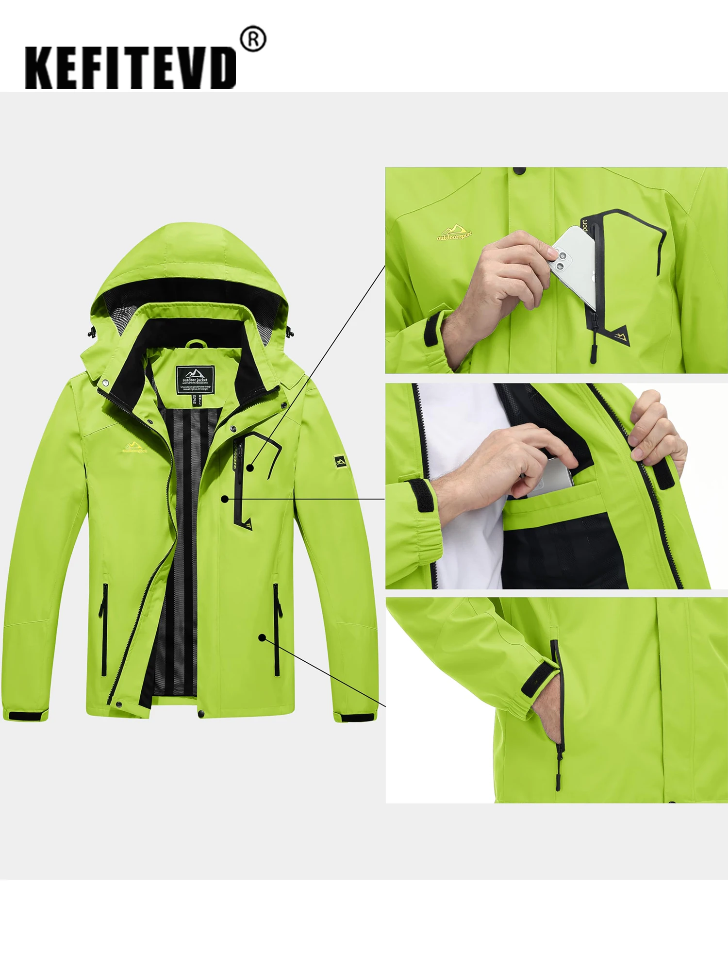Chaqueta Impermeable Hombre - Imagen 4