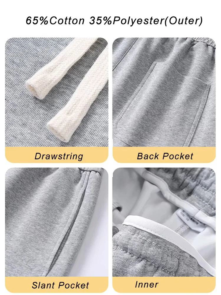 Pantalones deportivos, casuales holgados de algodón. - Imagen 5