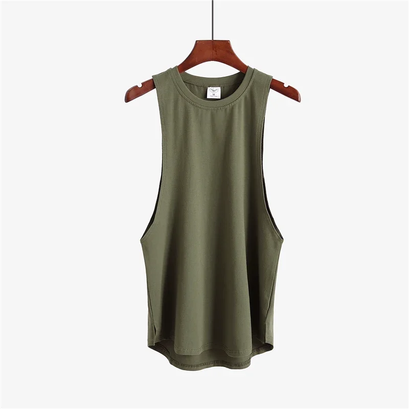 Camiseta sin mangas lisa para hombre - Imagen 13
