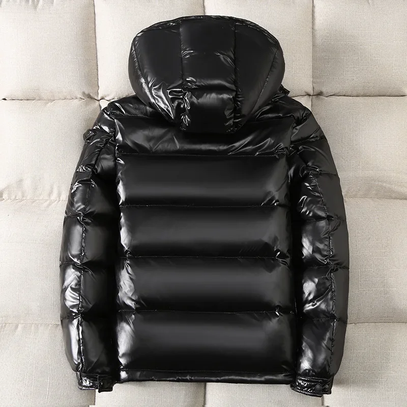 Chaqueta de plumón corta impermeable hombre, Parka ligera de plumón de pato para esquí en nieve, - Imagen 5