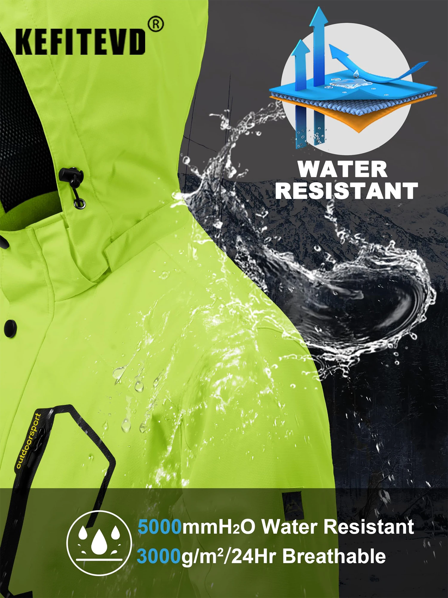 Chaqueta Impermeable Hombre - Imagen 2