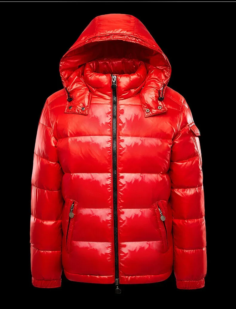 Chaqueta de plumón corta impermeable hombre, Parka ligera de plumón de pato para esquí en nieve, - Imagen 14