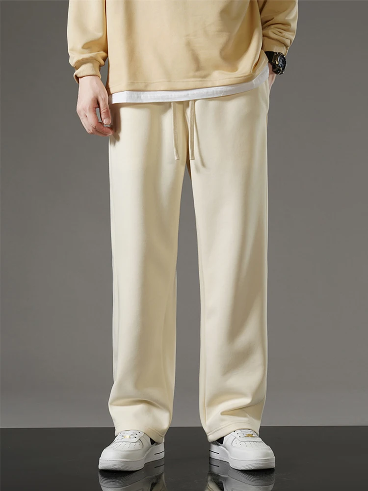 Pantalones deportivos, casuales holgados de algodón.