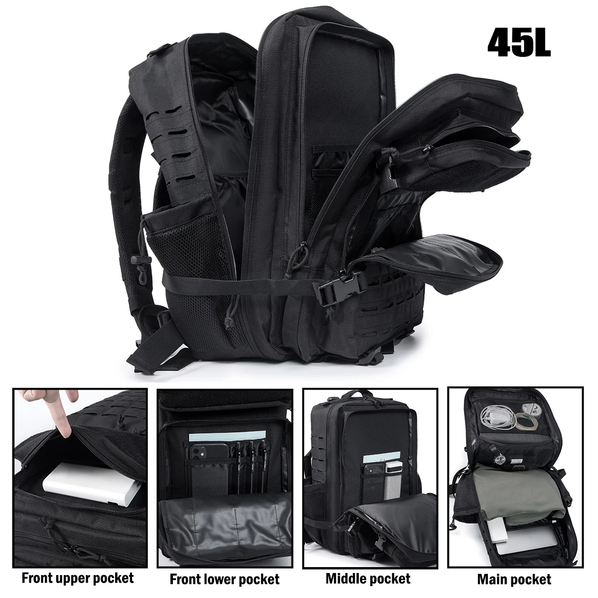 Mochila de senderismo de 25L/45L, - Imagen 4