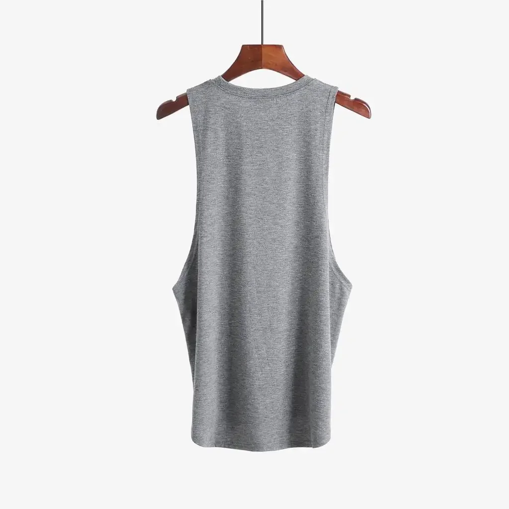 Camiseta sin mangas lisa para hombre - Imagen 3