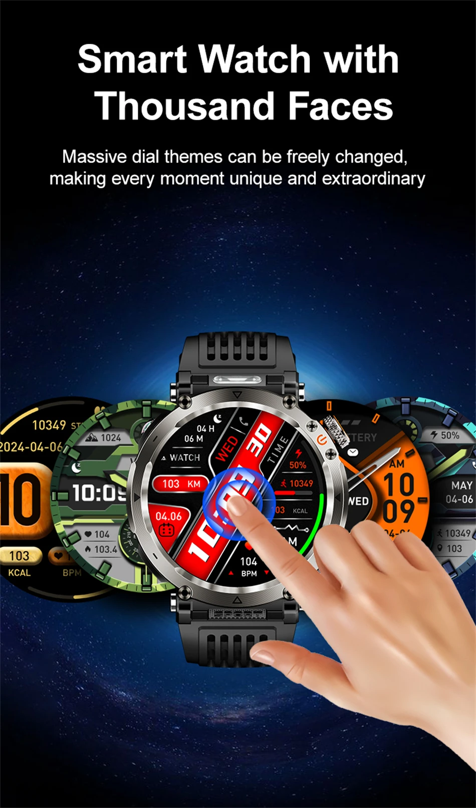Nuevo reloj inteligente para hombre con batería de 600 mAh - Imagen 27