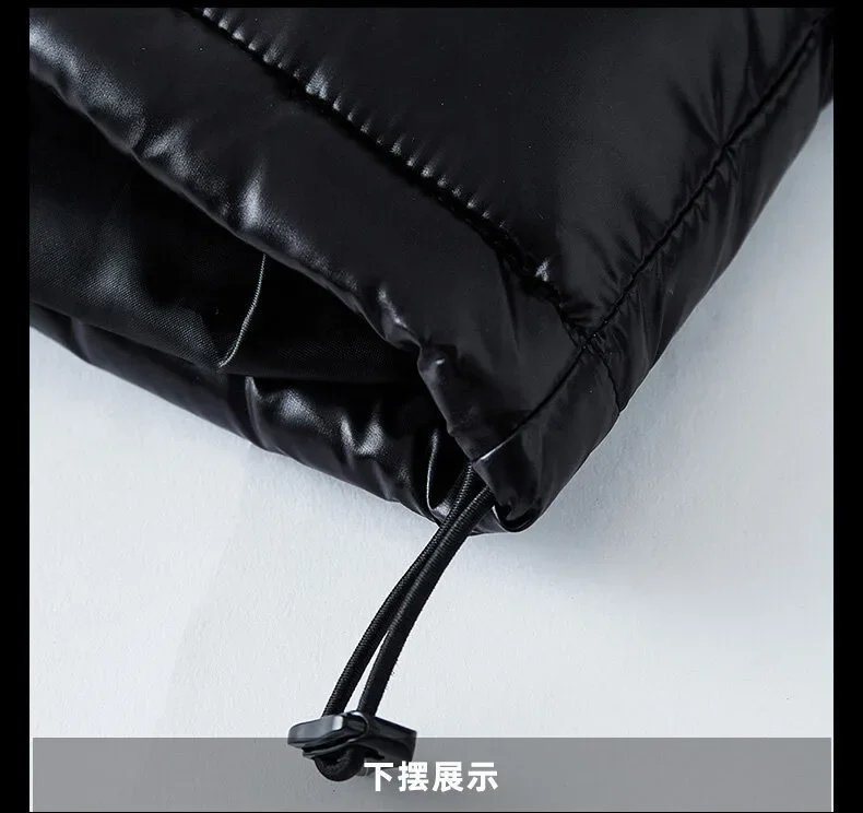 Chaqueta de plumón corta impermeable hombre, Parka ligera de plumón de pato para esquí en nieve, - Imagen 17
