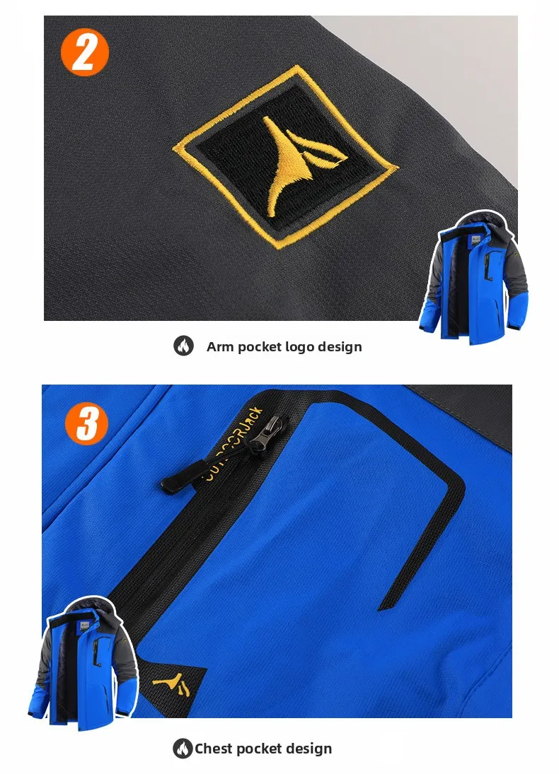 Chaqueta unisex de algodón, cortavientos, transpirable, para actividades al aire libre, - Imagen 24