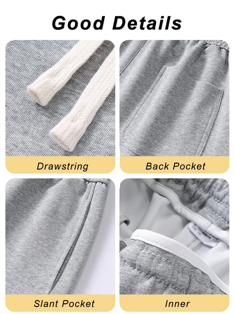 Pantalones deportivos, casuales holgados de algodón. - Imagen 9