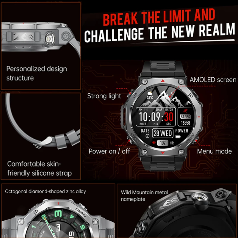 Nuevo reloj inteligente deportivo militar T-Rex 3 - Imagen 2