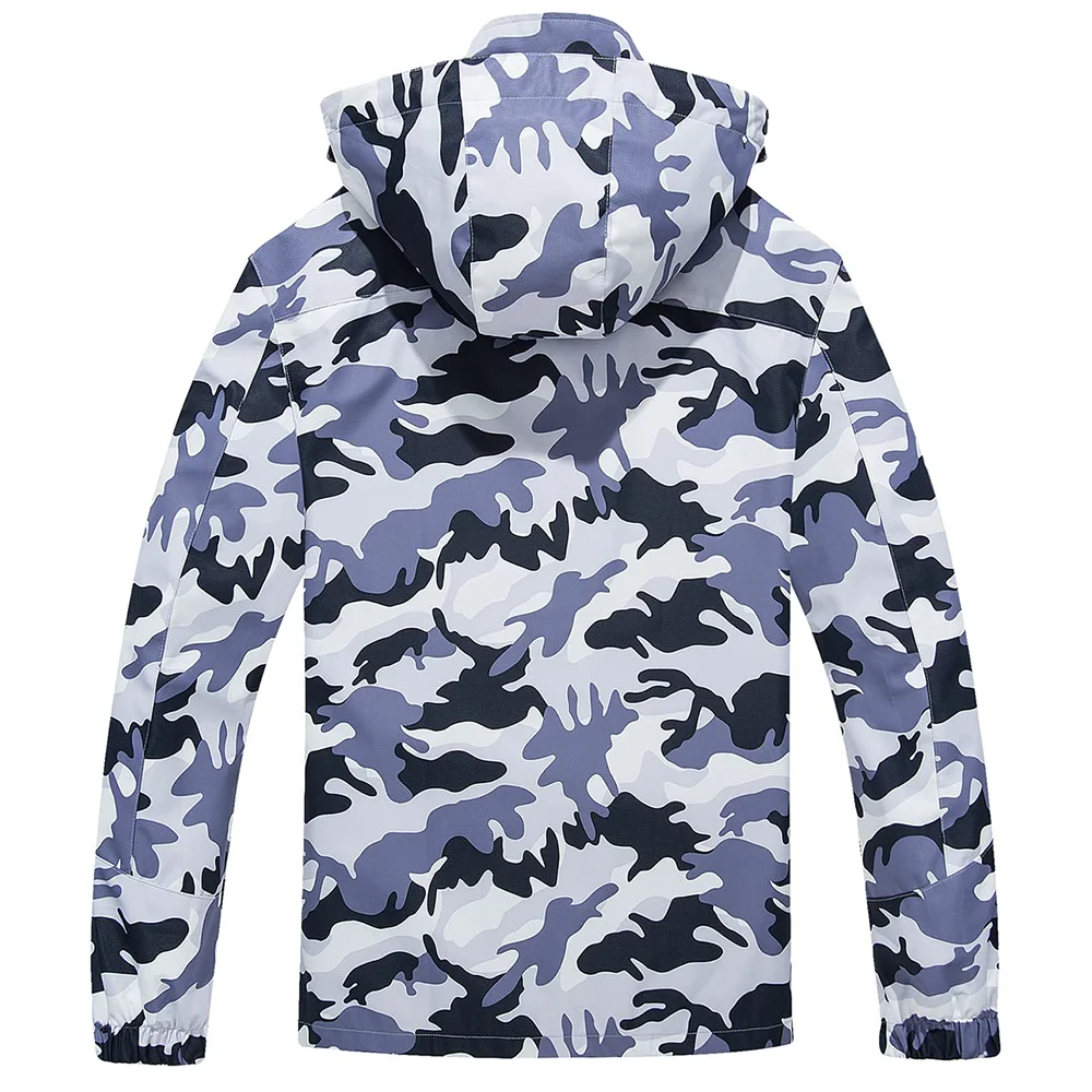 Chaqueta ligera para hombre, cortavientos de malla forrada, impermeable, para lluvia, pesca al aire libre, senderismo, primavera y otoño - Imagen 33
