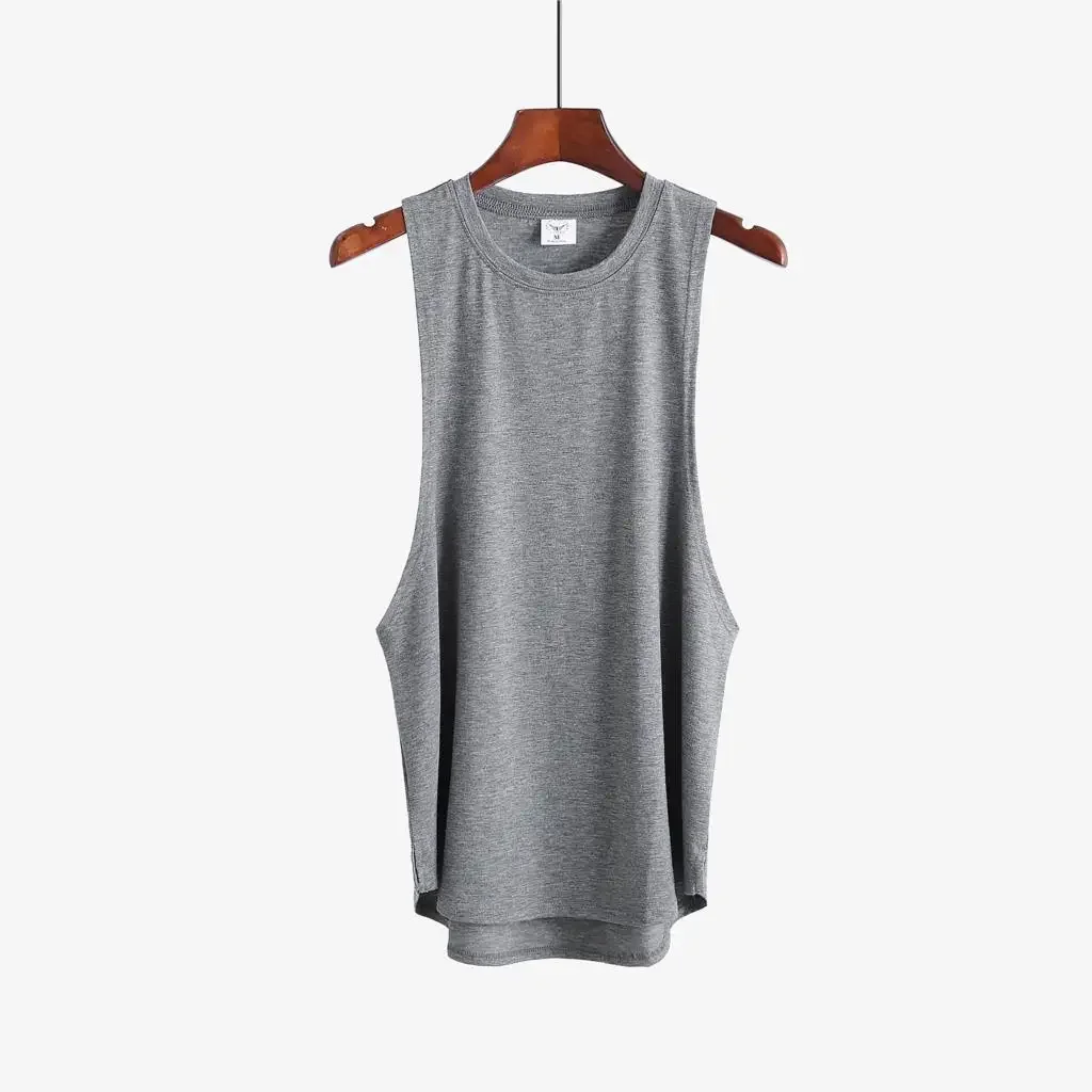 Camiseta sin mangas lisa para hombre - Imagen 2