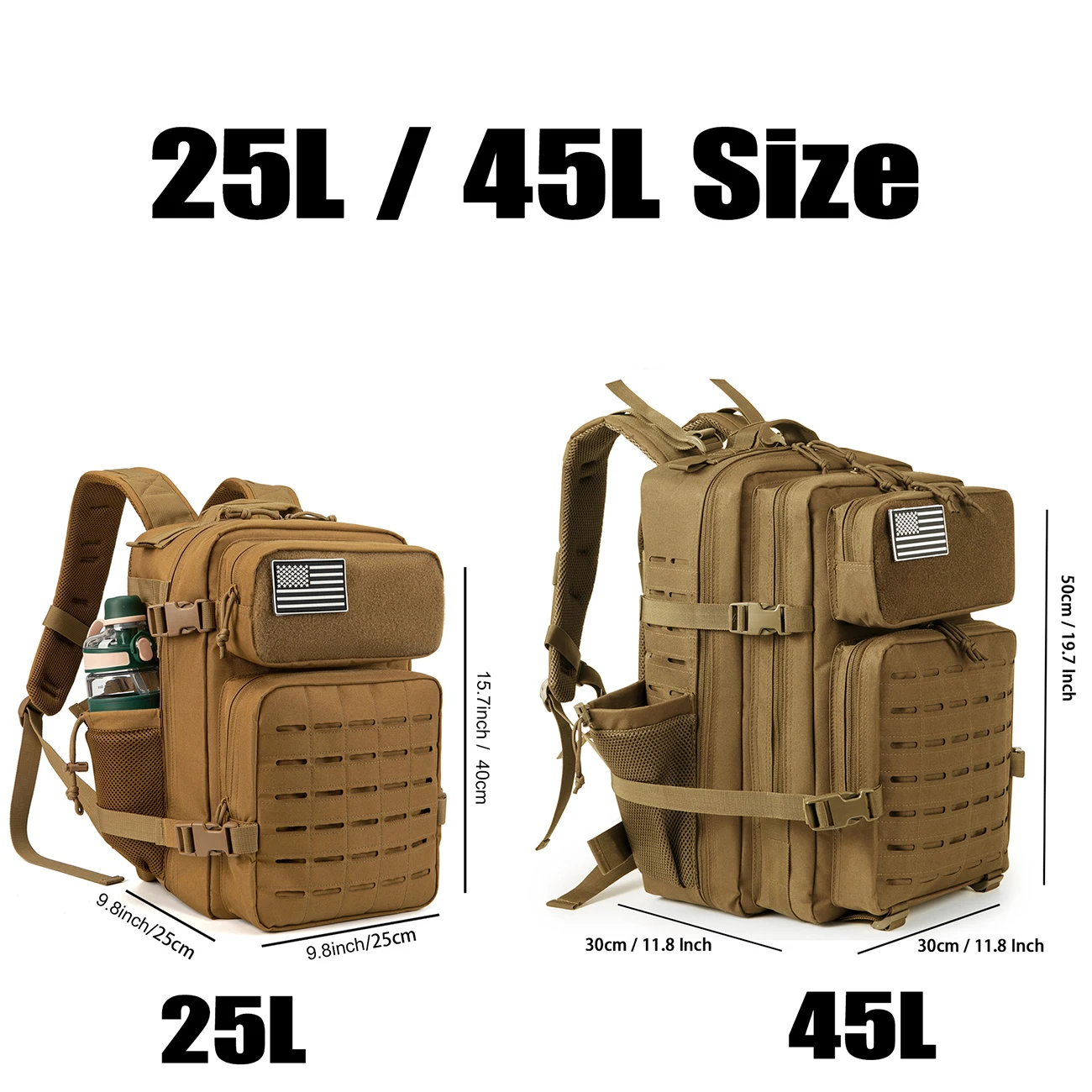 Mochila de senderismo de 25L/45L, - Imagen 8