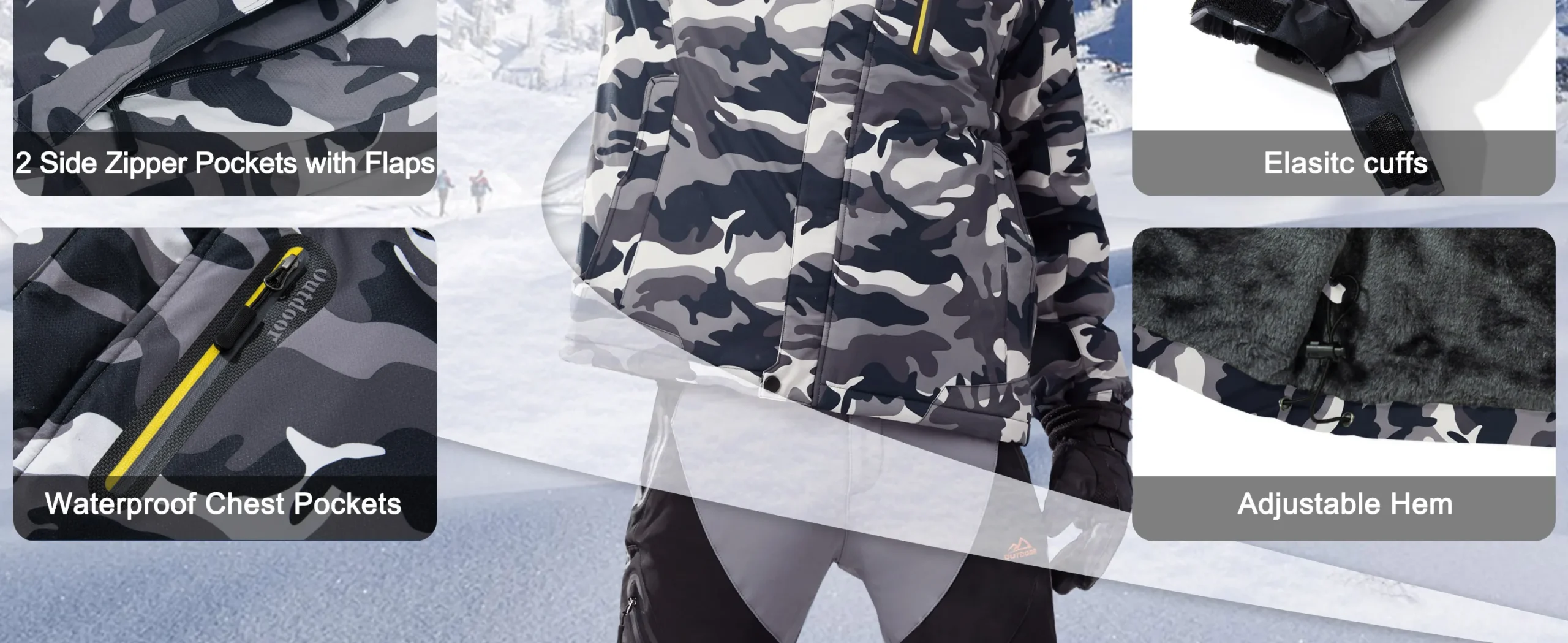 Chaqueta parka impermeable Hombre - Imagen 21