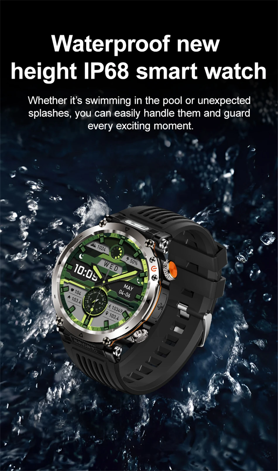 Nuevo reloj inteligente para hombre con batería de 600 mAh - Imagen 24