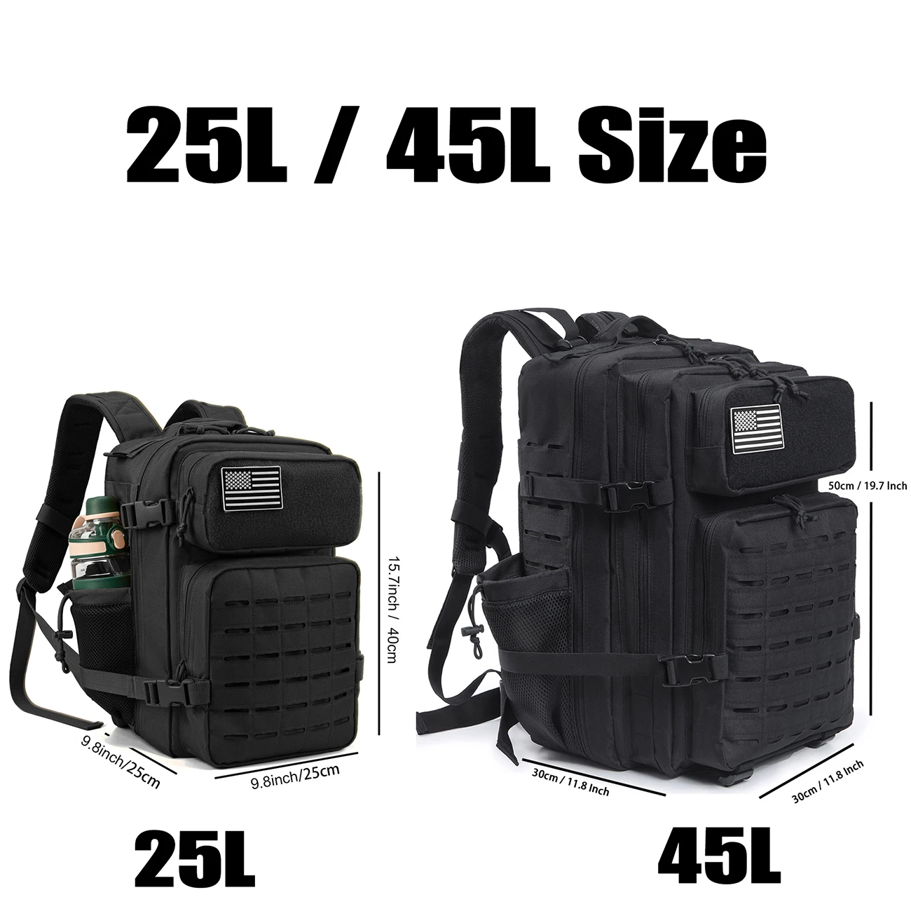 Mochila de senderismo de 25L/45L, - Imagen 7