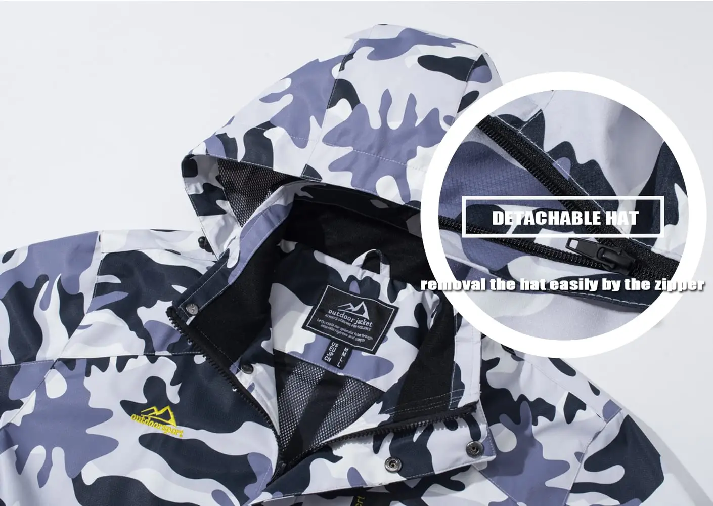 Chaqueta ligera para hombre, cortavientos de malla forrada, impermeable, para lluvia, pesca al aire libre, senderismo, primavera y otoño - Imagen 26