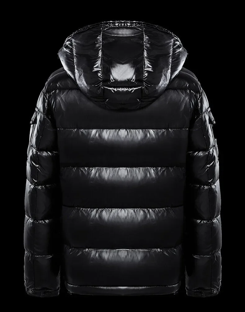 Chaqueta de plumón corta impermeable hombre, Parka ligera de plumón de pato para esquí en nieve, - Imagen 13