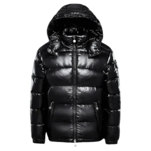 Chaqueta de plumón corta impermeable hombre, Parka ligera de plumón de pato para esquí en nieve,